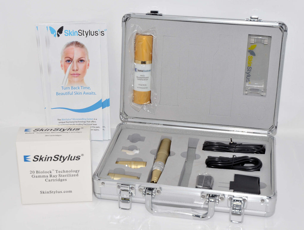 1 Pen Gold SkinStylus BioLock Microneedling Professional Kit Microneedle DEMO