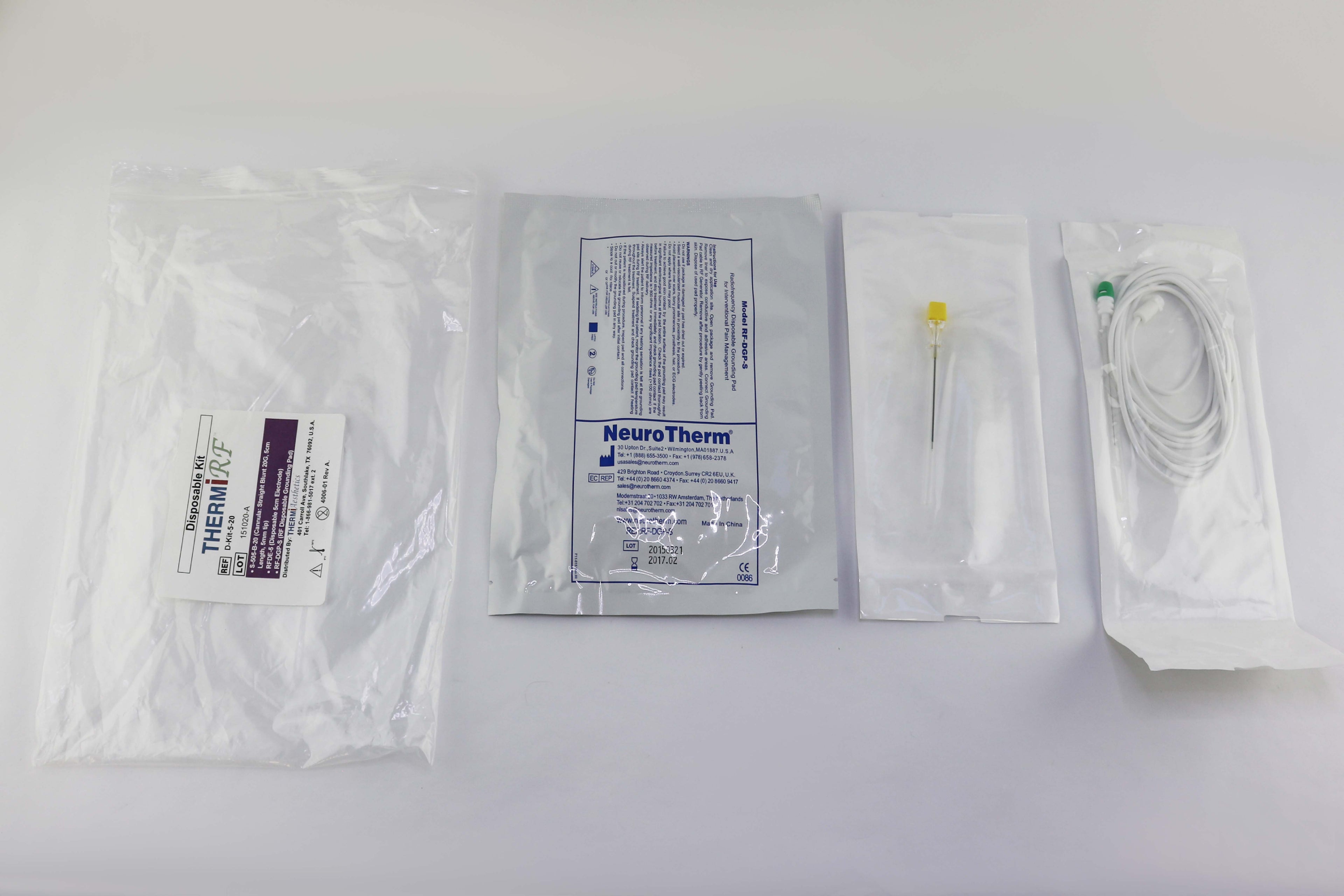 NeuroTherm ThermiRF RF Kit D-KIT-5-20 Electrode + Cannula Blunt 20G 5cm EXP2017