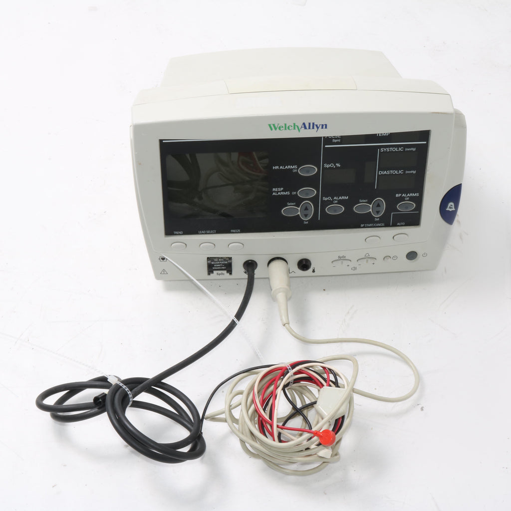 Welch Allyn 6200 Series NIBP ECG Vitals Monitor BAD SpO2 SOLD AS IS FOR PARTS