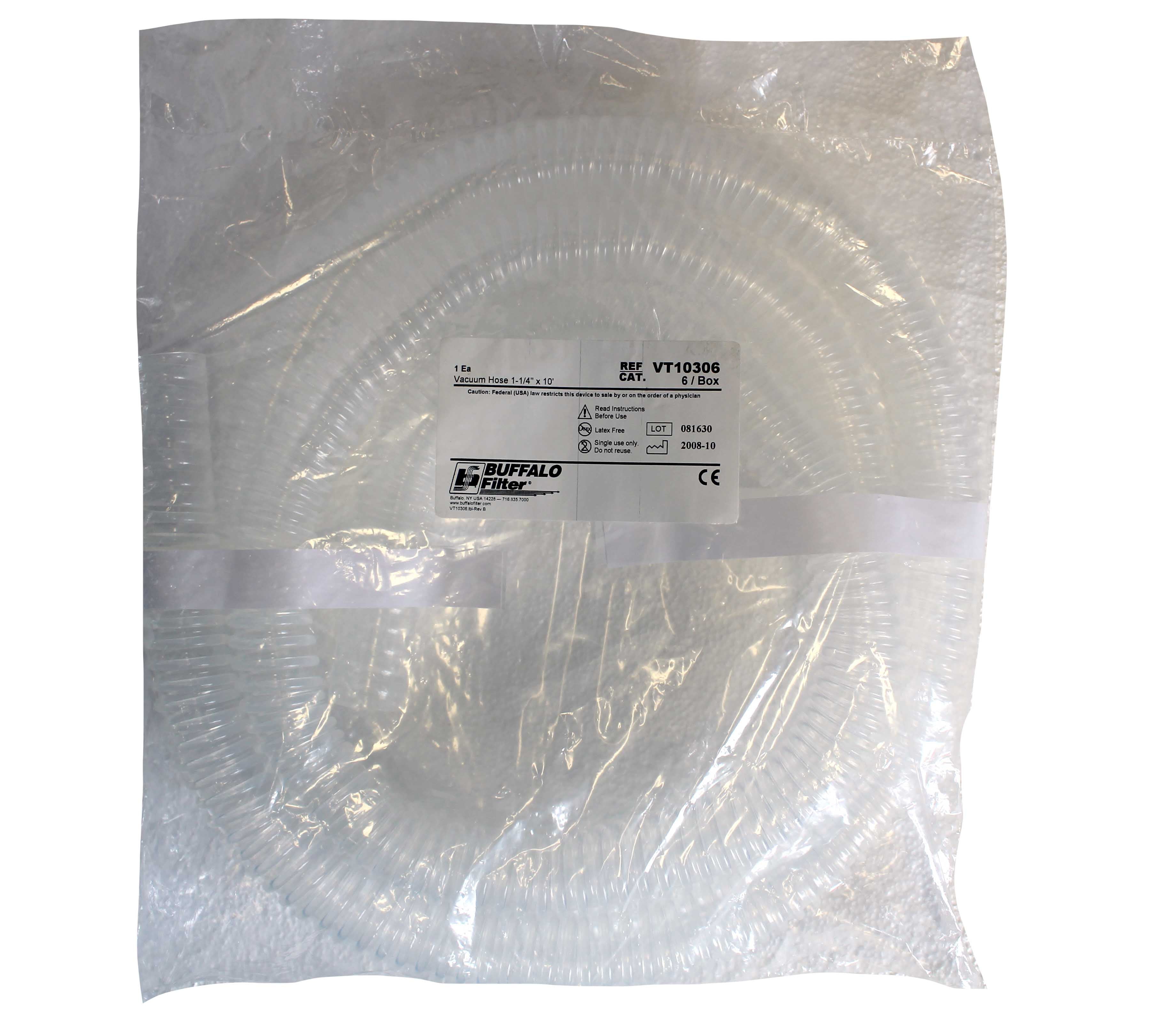 Buffalo Filter Smoke Evacuation Tubing 7/8" x 6' VTWT324