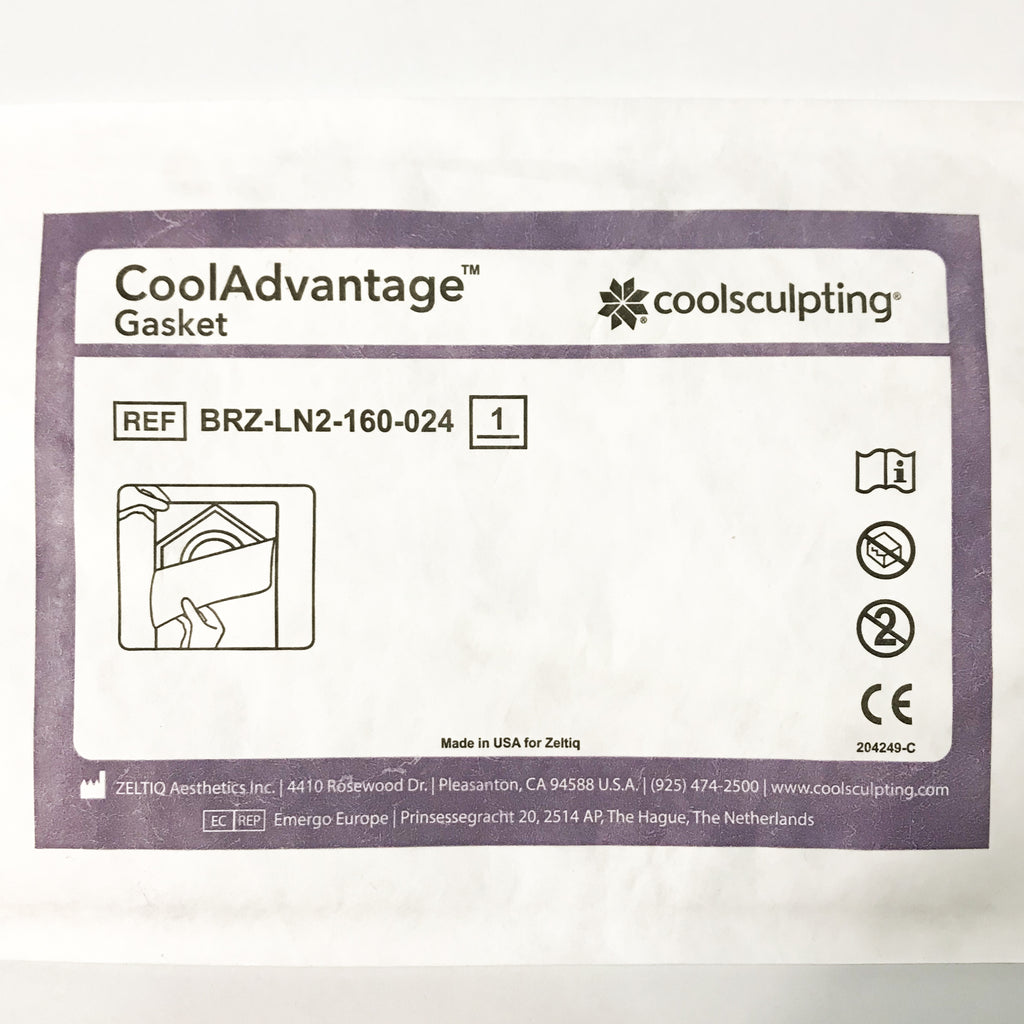 (2 Pcs) Zeltiq CoolSculpting CoolAdvantage GASKET BRZ-LN2-160-024 (Exp. 06-2018)