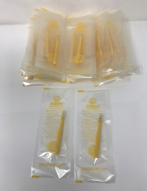 2.0mm Biopsy Punch PSS Select Yellow #1534 Clinical Testing Disposable Box Of 31