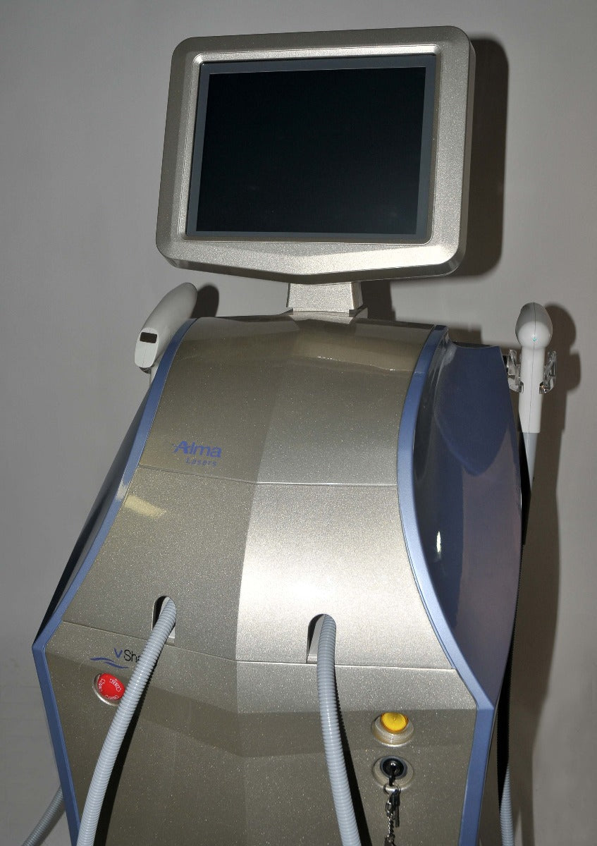 2016 Alma Accent V Shape II Radio Frequency Laser w Handpieces RF Body Sculpting