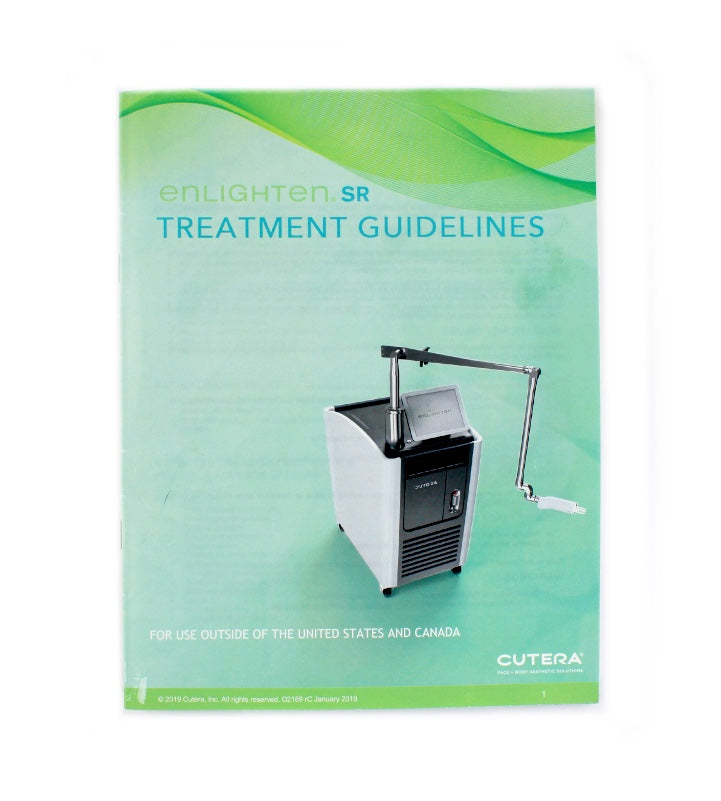 2019 Cutera Enlighten SR Treatment Guidelines D2189 User Reference