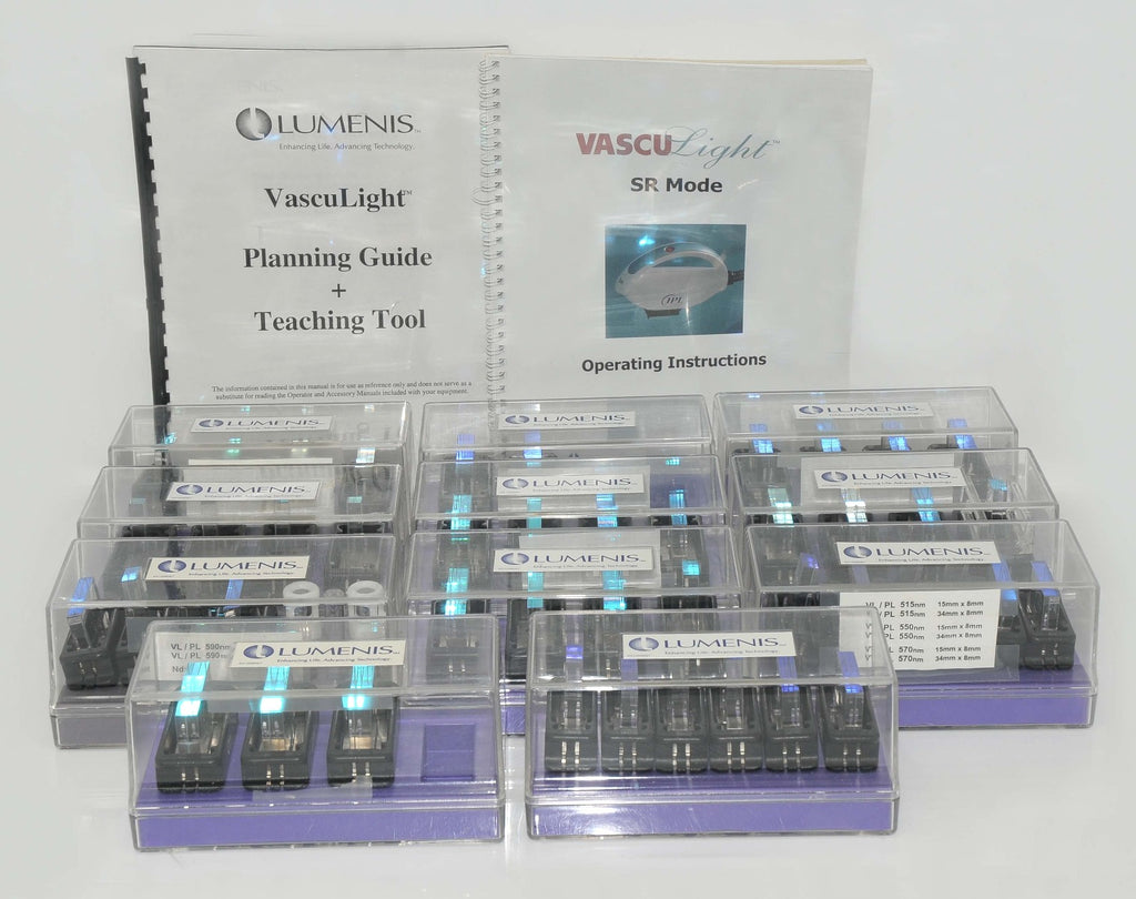 2002 Lumenis VASCULight IPL Laser Skin Age Spot 5 Handpieces & Filters