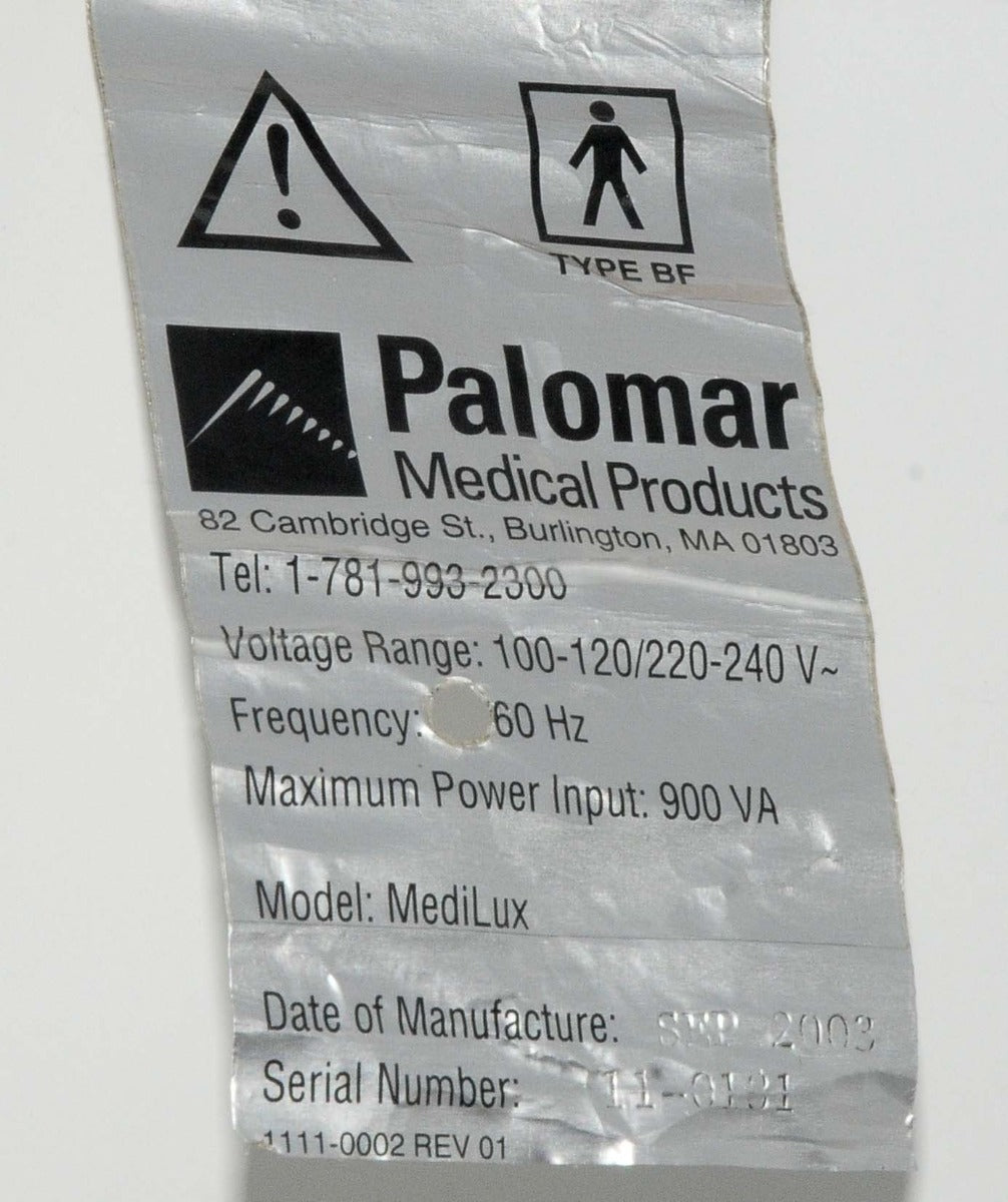 2003 Palomar MEDILUX IPL Laser Leg Facial Veins Lesions Hair Removal Medelux