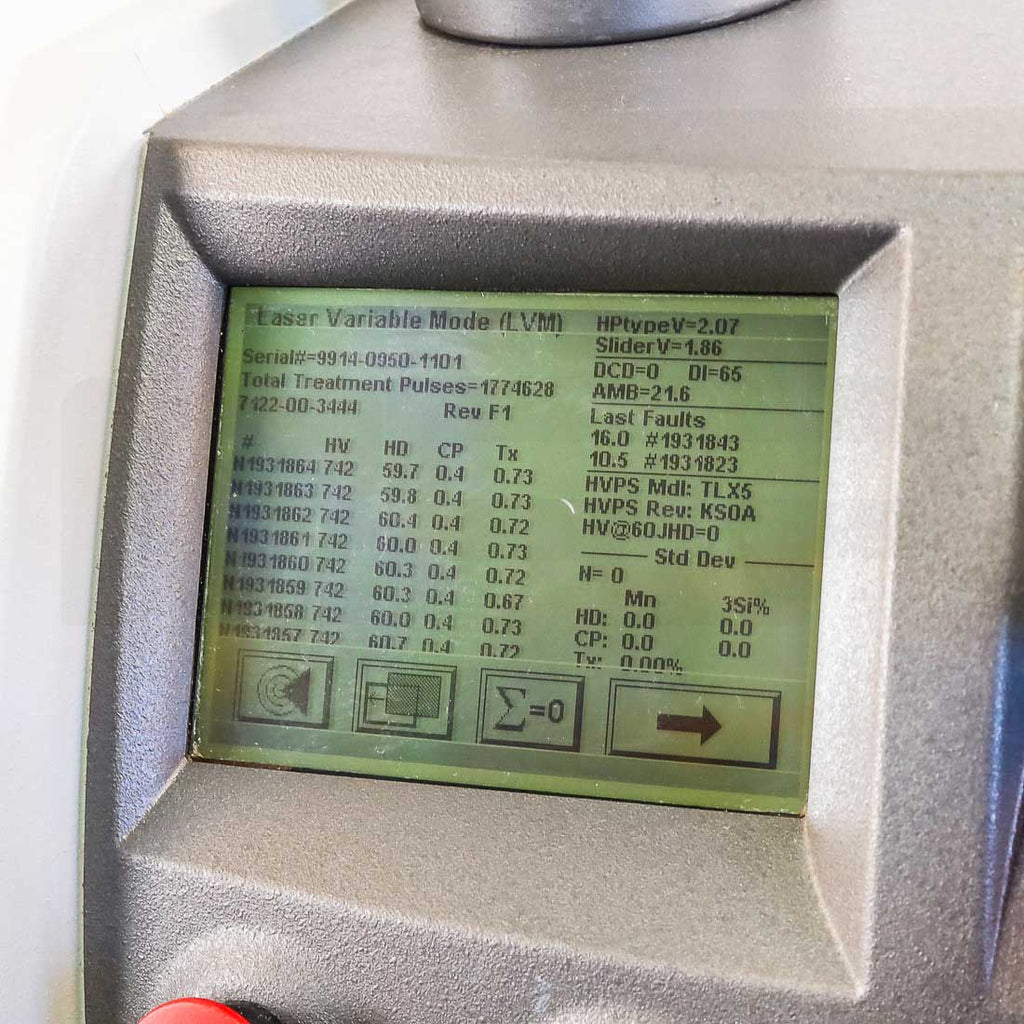 2005 Candela GentleYAG Nd:YAG System Screen