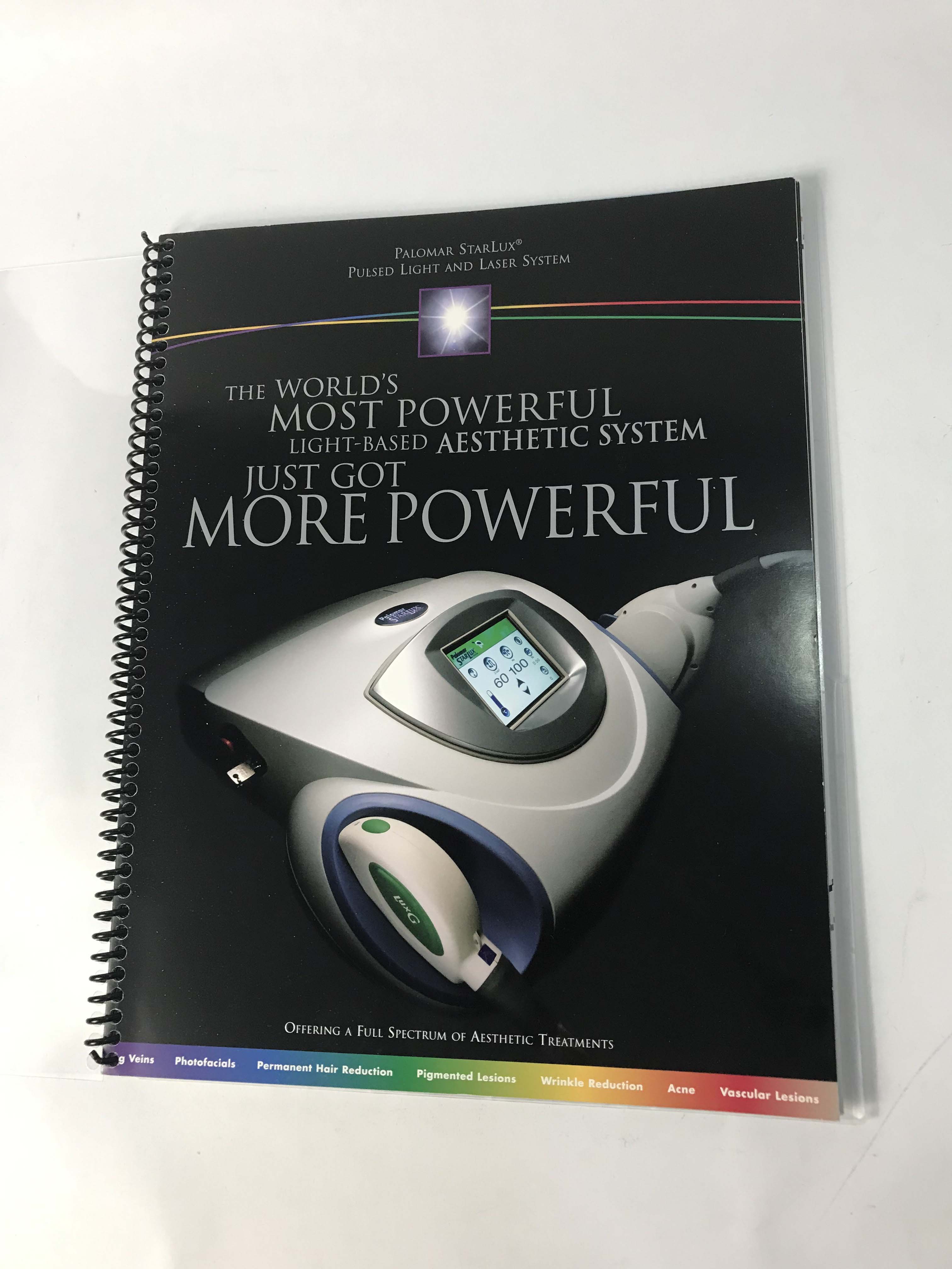 2006 Palomar Starlux Marketing Sales Handpiece Specs Treatment Capabilities Book