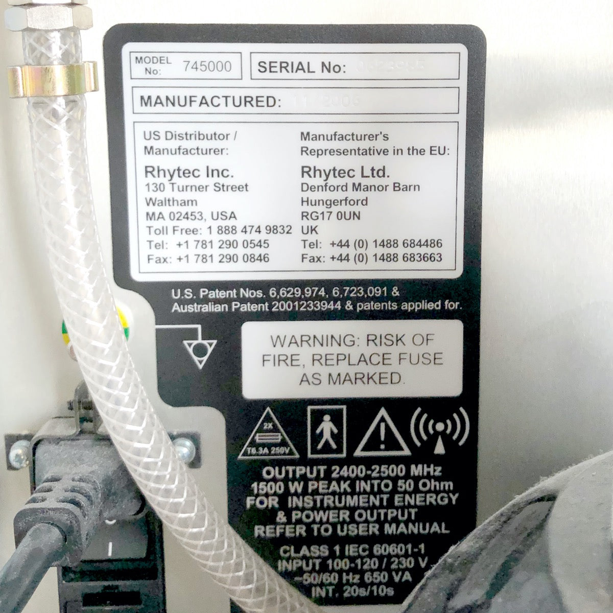 2006 Rhytec Portrait PSR3 Nitrogen Plasma Skin Regeneration 2247 Pulses Remaining