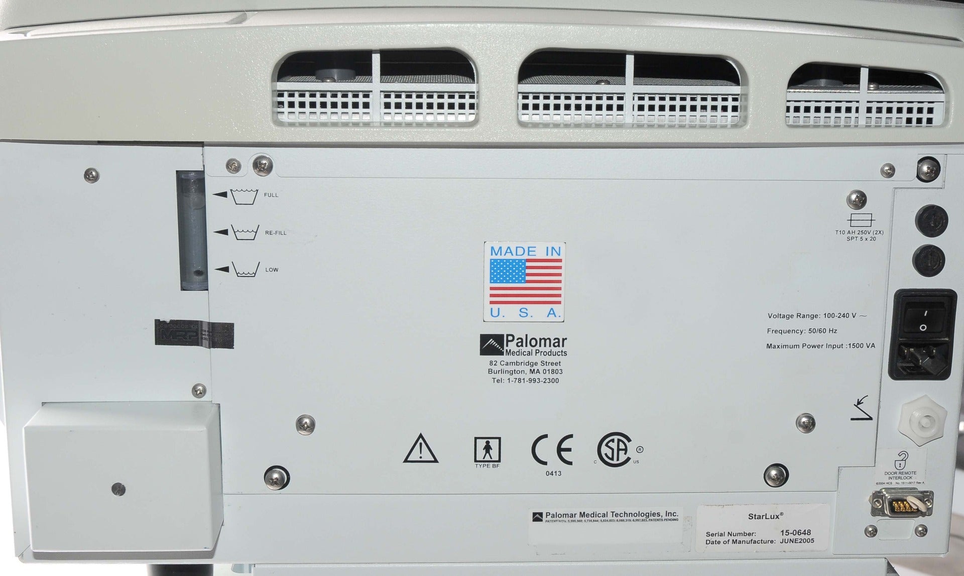 Palomar 2006 STARLUX 300 IPL Laser LuxG LuxRS HandPieces Hair Removal Lux G R