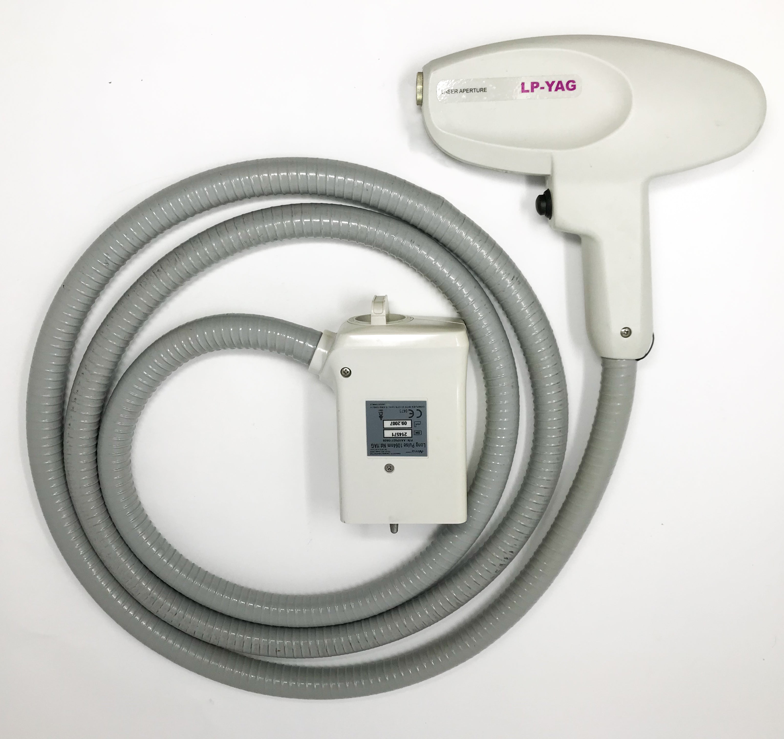 2007 Alma Harmony XL Laser Handpiece LP YAG 1064 Long Pulse HP w/ 2 Tips Nd:YAG
