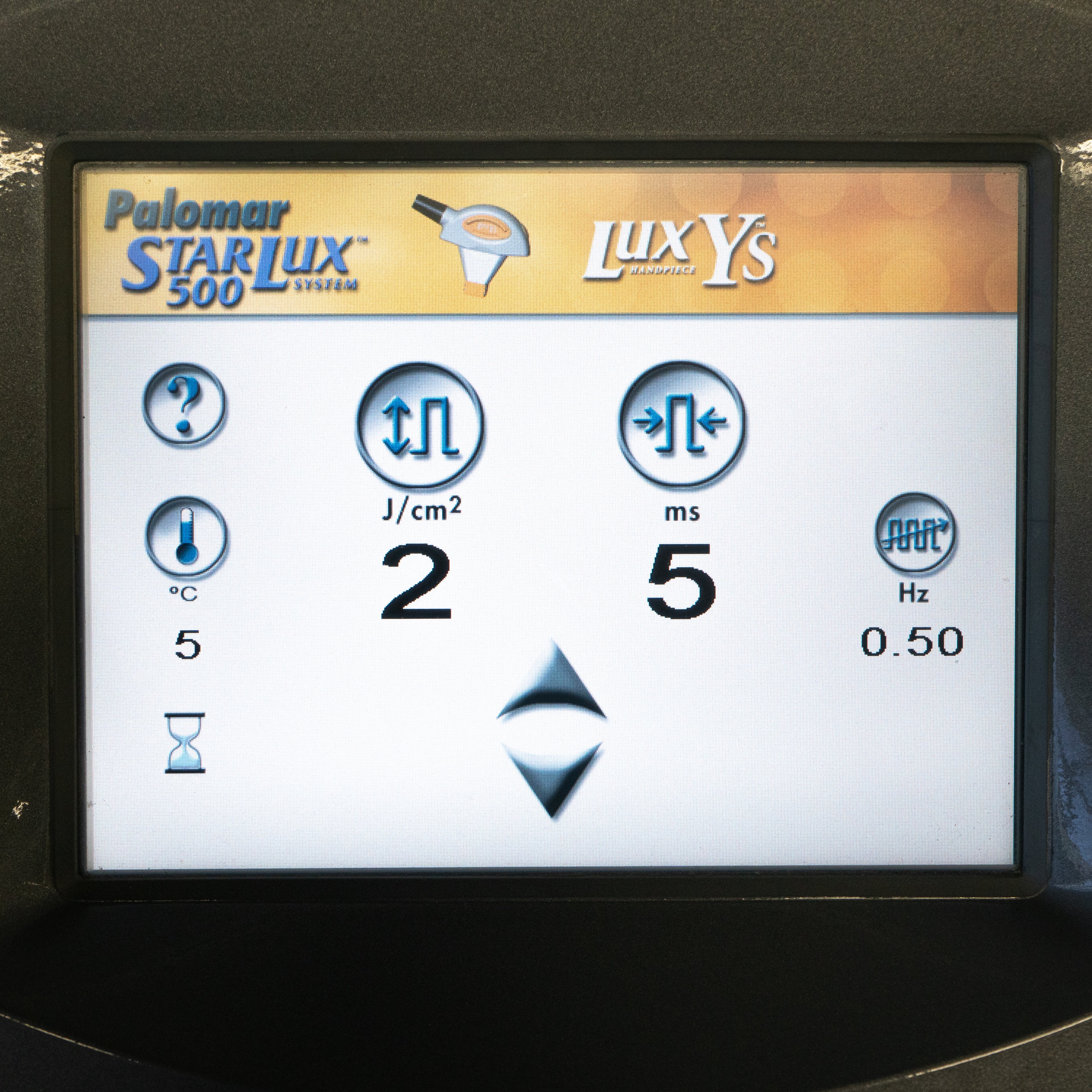 2007 Cynosure StarLux 500 Laser System LuxYs Handpiece Palomar Lux Ys Hand Piece