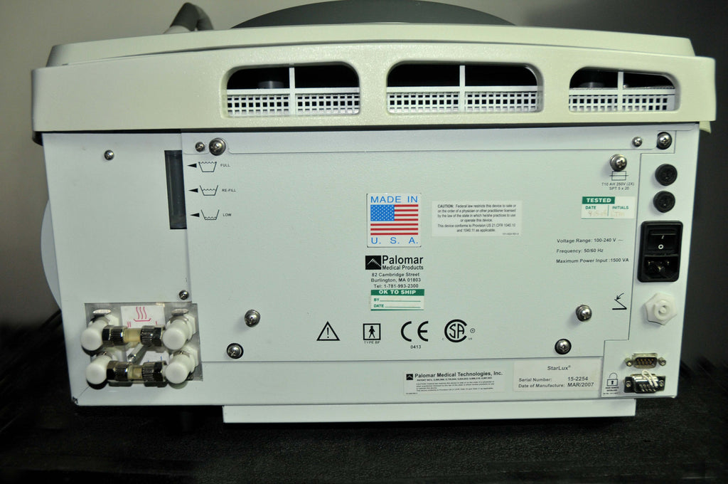 2007 Palomar Starlux 300 IPL Laser w/1540 LuxG LuxR Handpieces Lux G R
