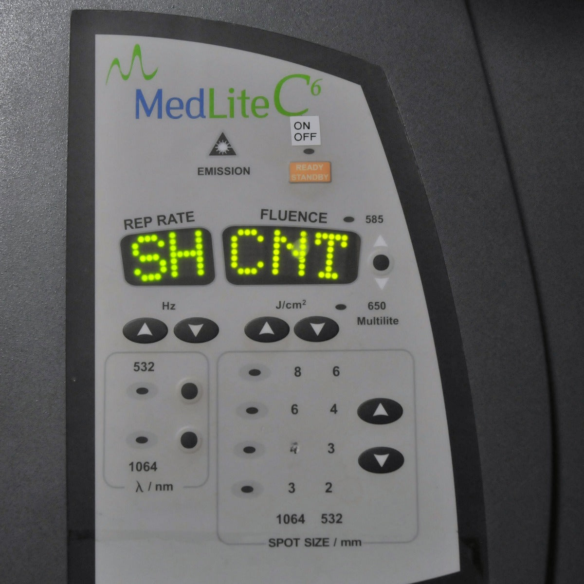 2007 Hoya ConBio MedLite C6 Q Switch Laser Con Bio Tattoo Removal 1064 Dye Kit