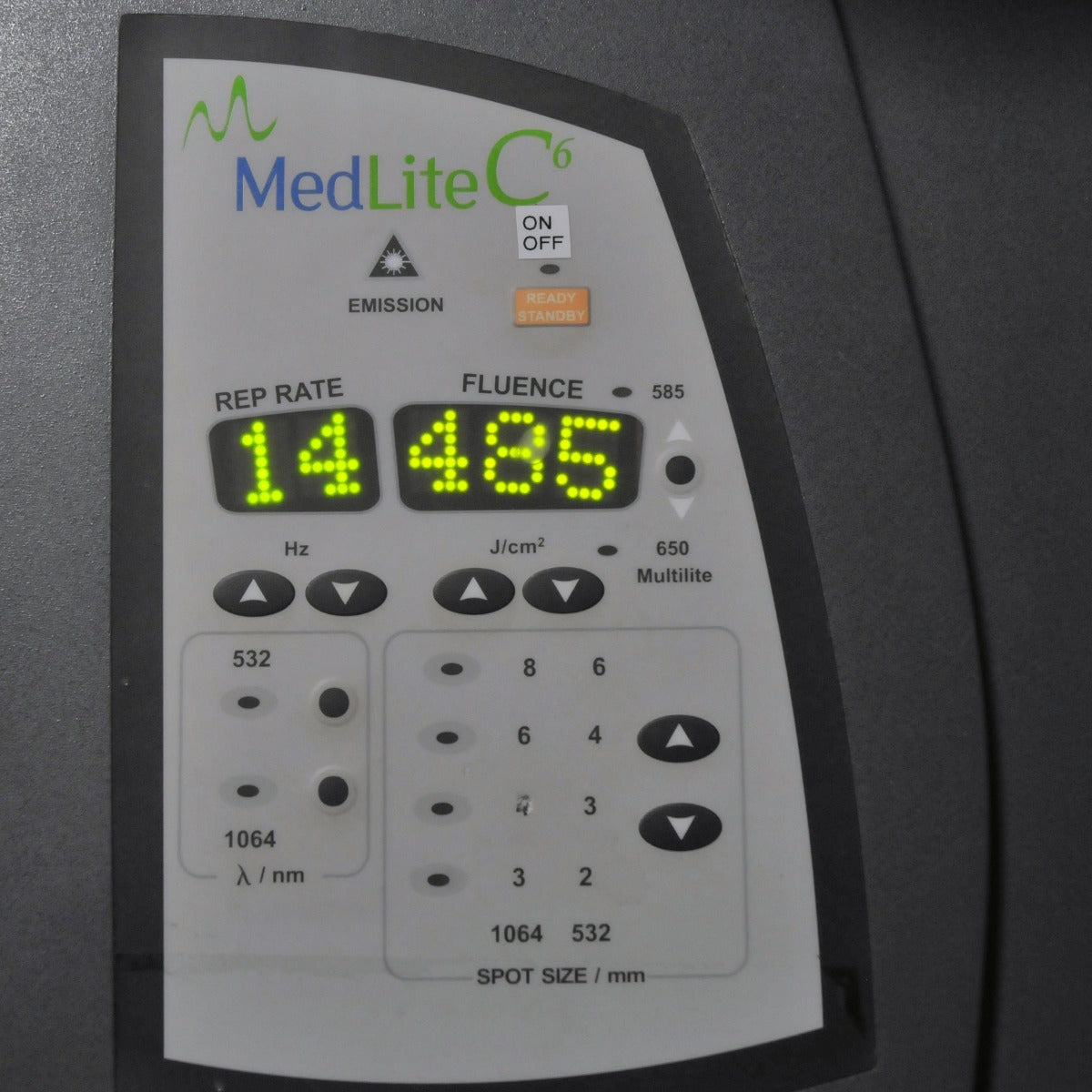 2007 Hoya ConBio MedLite C6 Q Switch Laser Con Bio Tattoo Removal 1064 Dye Kit