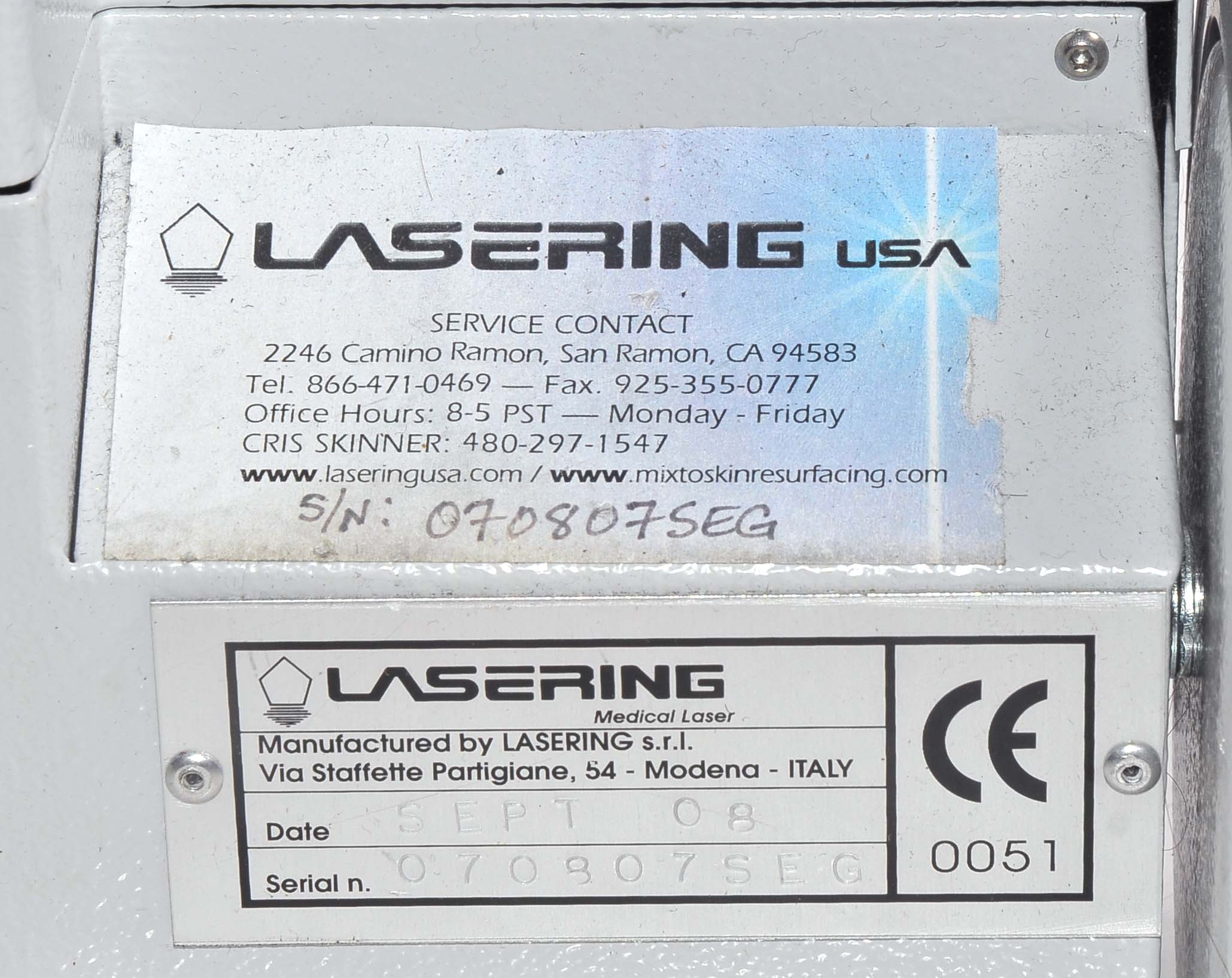 Lasering MIXTO SX CO2 Medical Surgical Laser Slim Evolution Surgery 2008