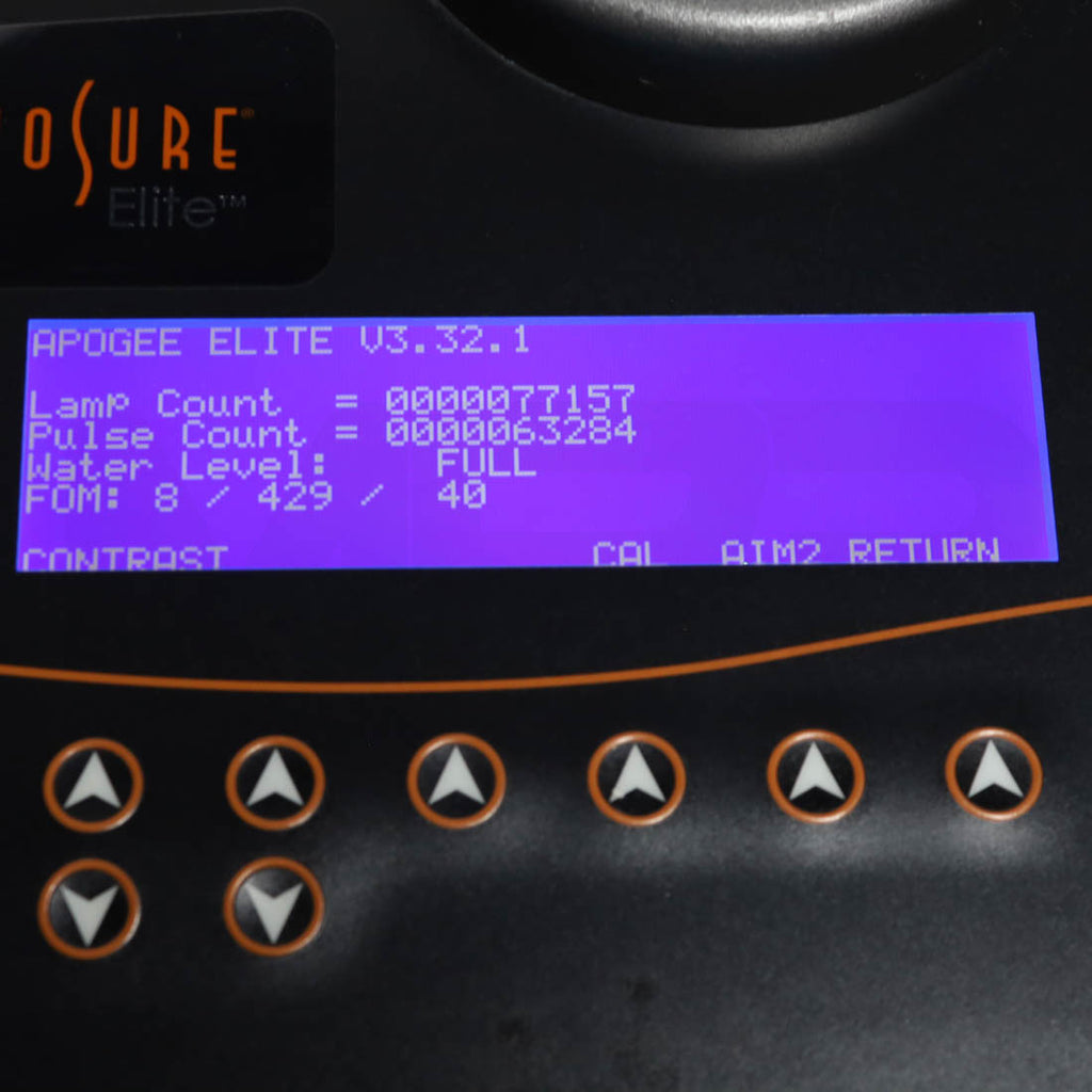 Cynosure Apogee Elite System Pulse Screen