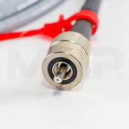 Iridex VariLite fiber optic connector close-up