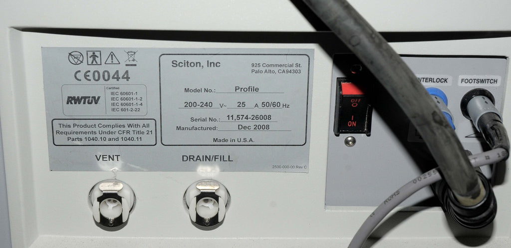 2008 Sciton Profile Fractional Er:YAG LASER 1064 BBL Wrinkles Acne Scars Chiller