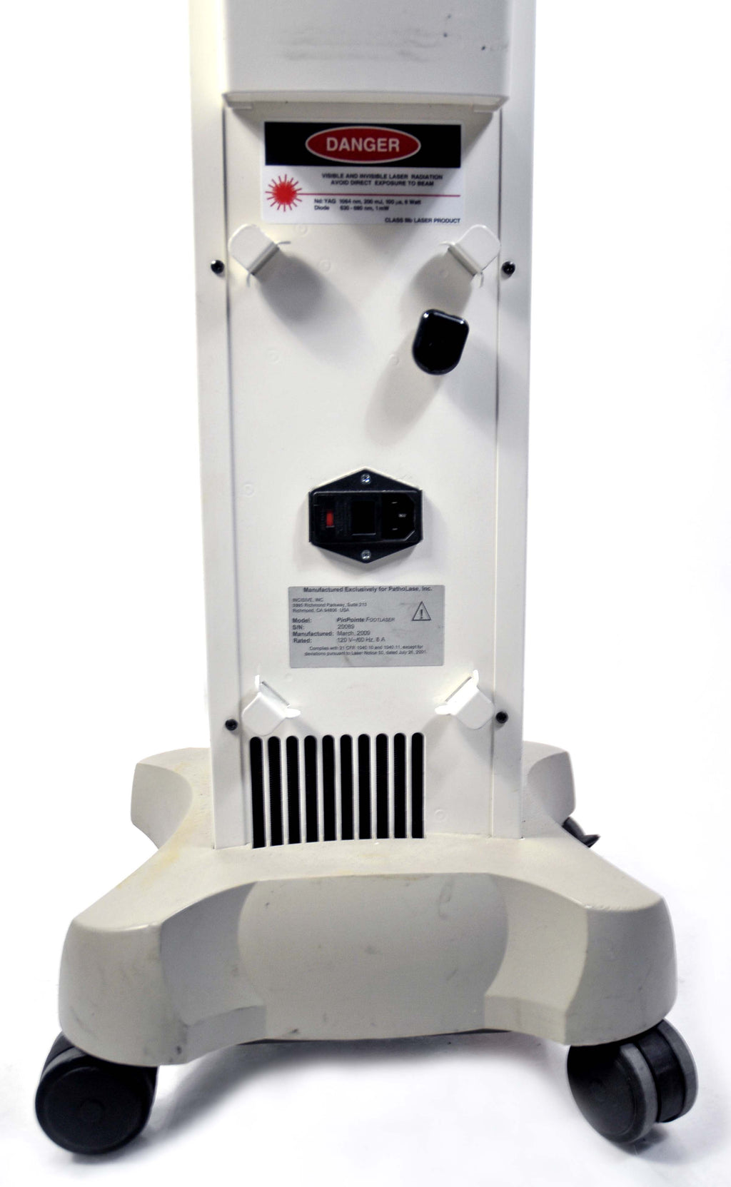 2009 Incisive PinPointe FootLaser Pinpoint NuvoLase Toenail Fungus Wart Nd:YAG