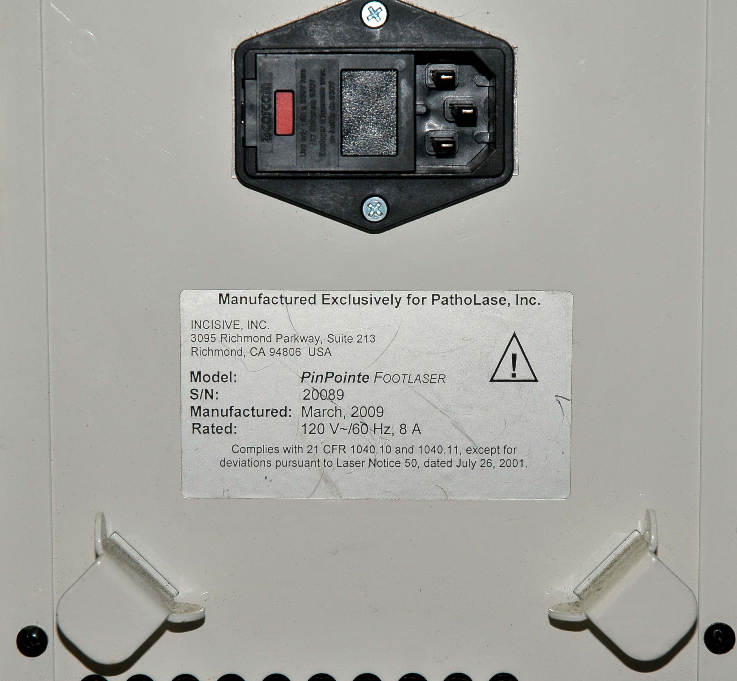 2009 Incisive PinPointe FootLaser Pinpoint NuvoLase Toenail Fungus Wart Nd:YAG