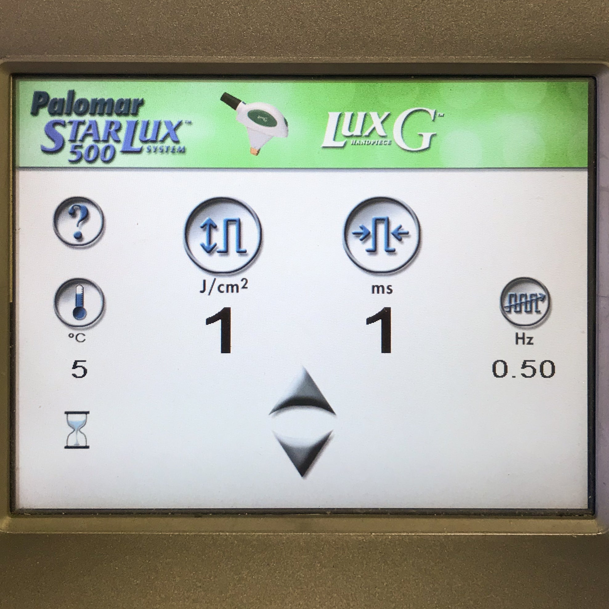 2009 Palomar Laser StarLux 500 LuxG IPL Handpiece Hand Piece 5520-G036R Lux G