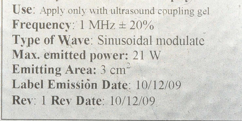 2010 VASER Shape Body Shaping Contour Ultrasound Diathermy Massage Therapy MC-1