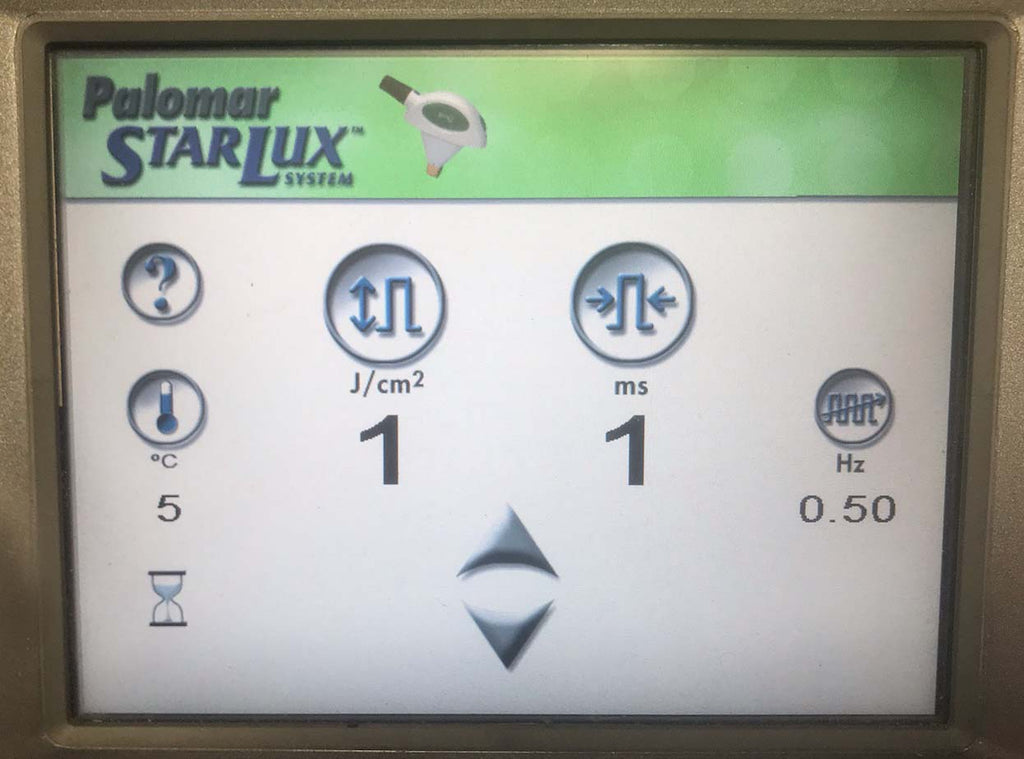2010 Palomar LuxG StarLux 300 500 Lux G IPL Handpiece Vascular Skin Rejuvenation