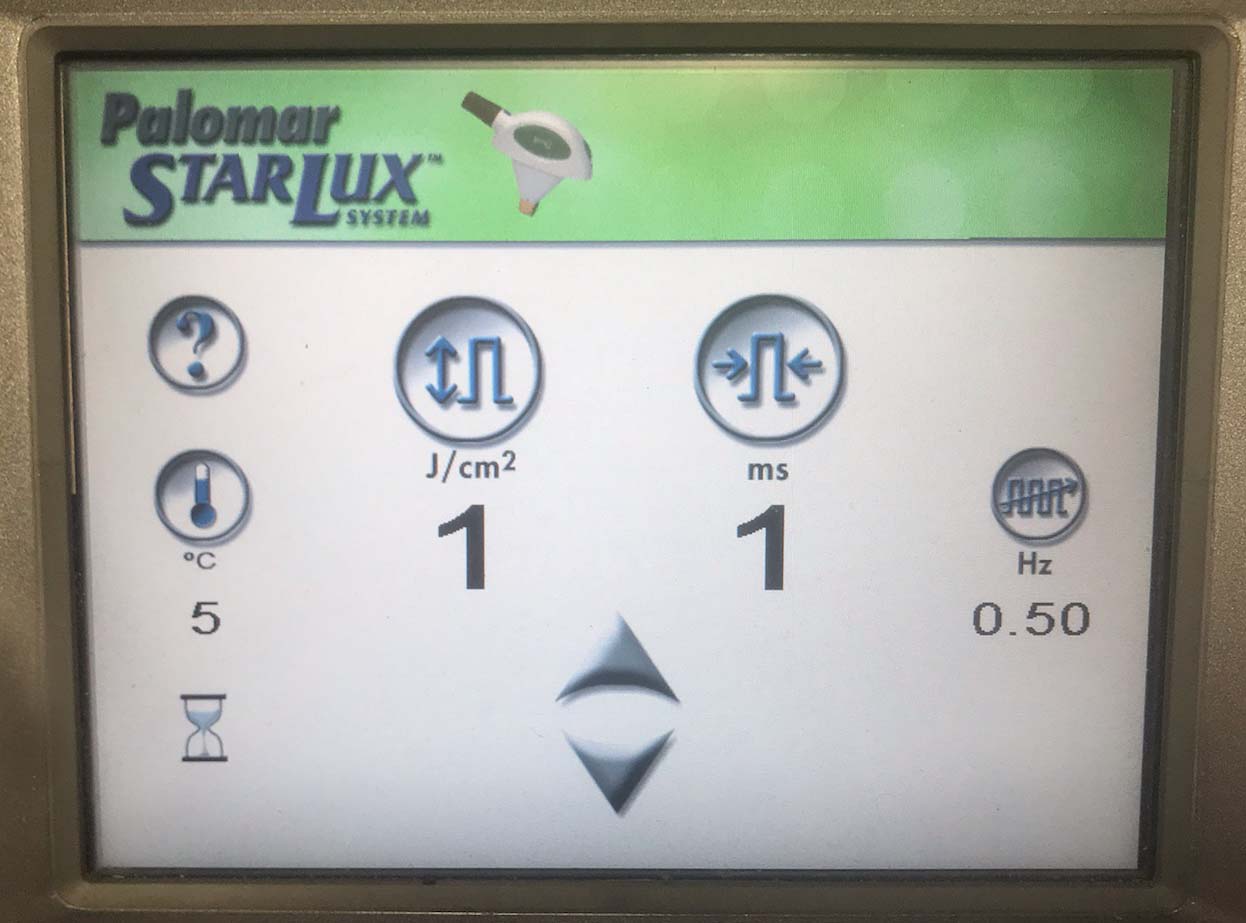 2010 Palomar LuxG StarLux 300 500 Lux G IPL Handpiece Vascular Skin Rejuvenation