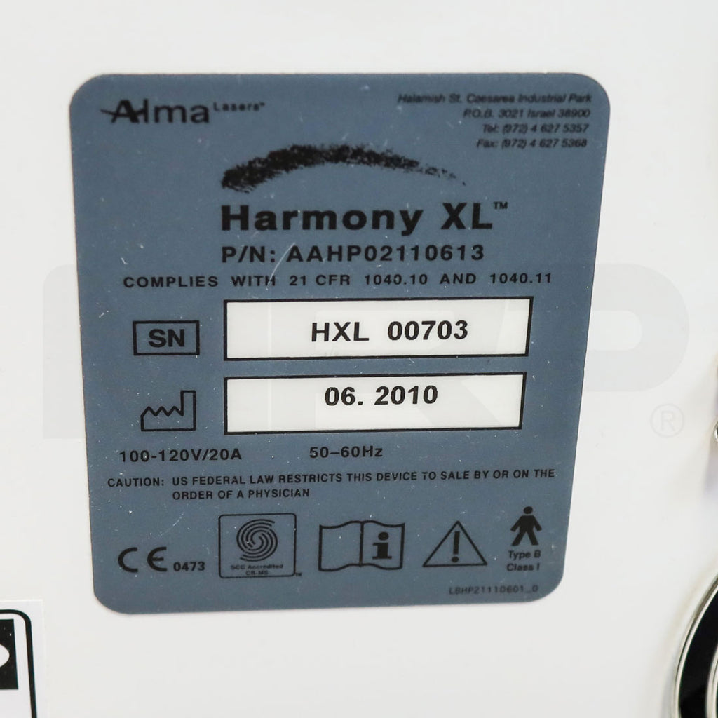 2010 Alma Harmony XL Aesthetic Laser System