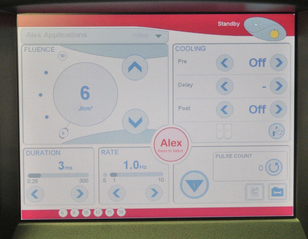 2010 Candela GentleMax Laser GMax YAG Alex 755 1064 6-18mm Hair Removal Vein