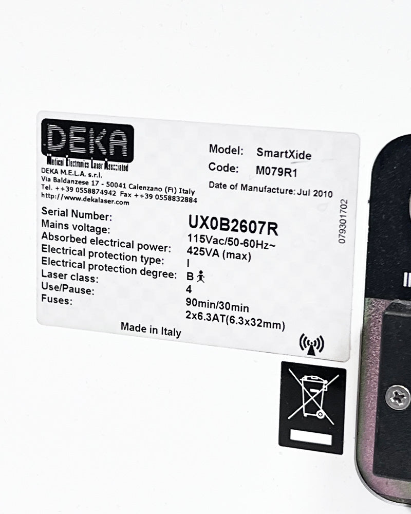 2010 DEKA Dot SmartXide 130W CO2 10600 Fractional Skin Resurfacing Laser System