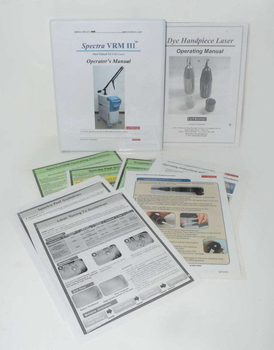 2010 Lutronic Spectra VRM III Q-Switched Nd:YAG Laser Tattoo CARBON PEEL 1064nm