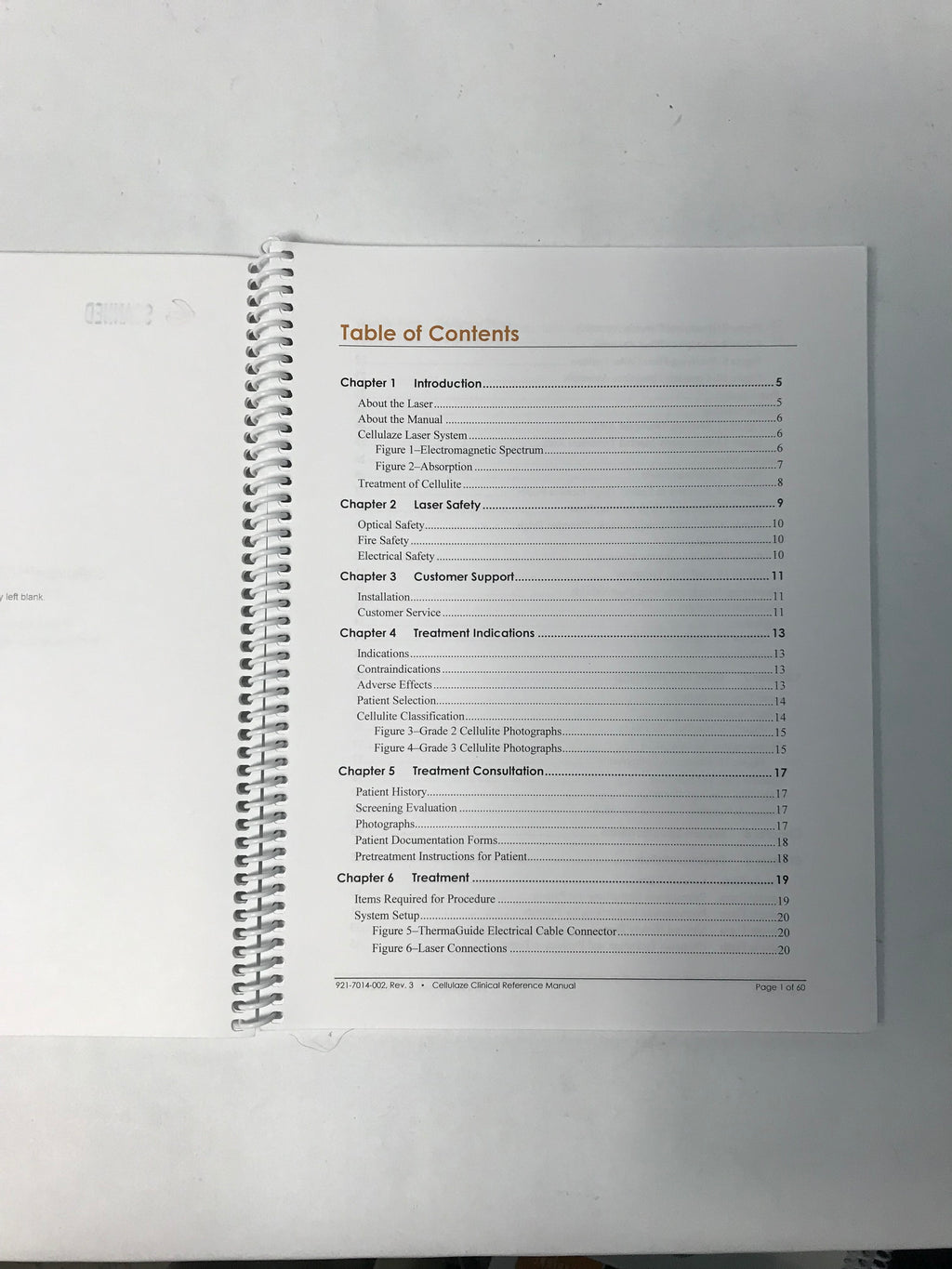 2011 Cynosure Cellulaze Laser Clinical Reference Manual 921-7014-002 REV 3