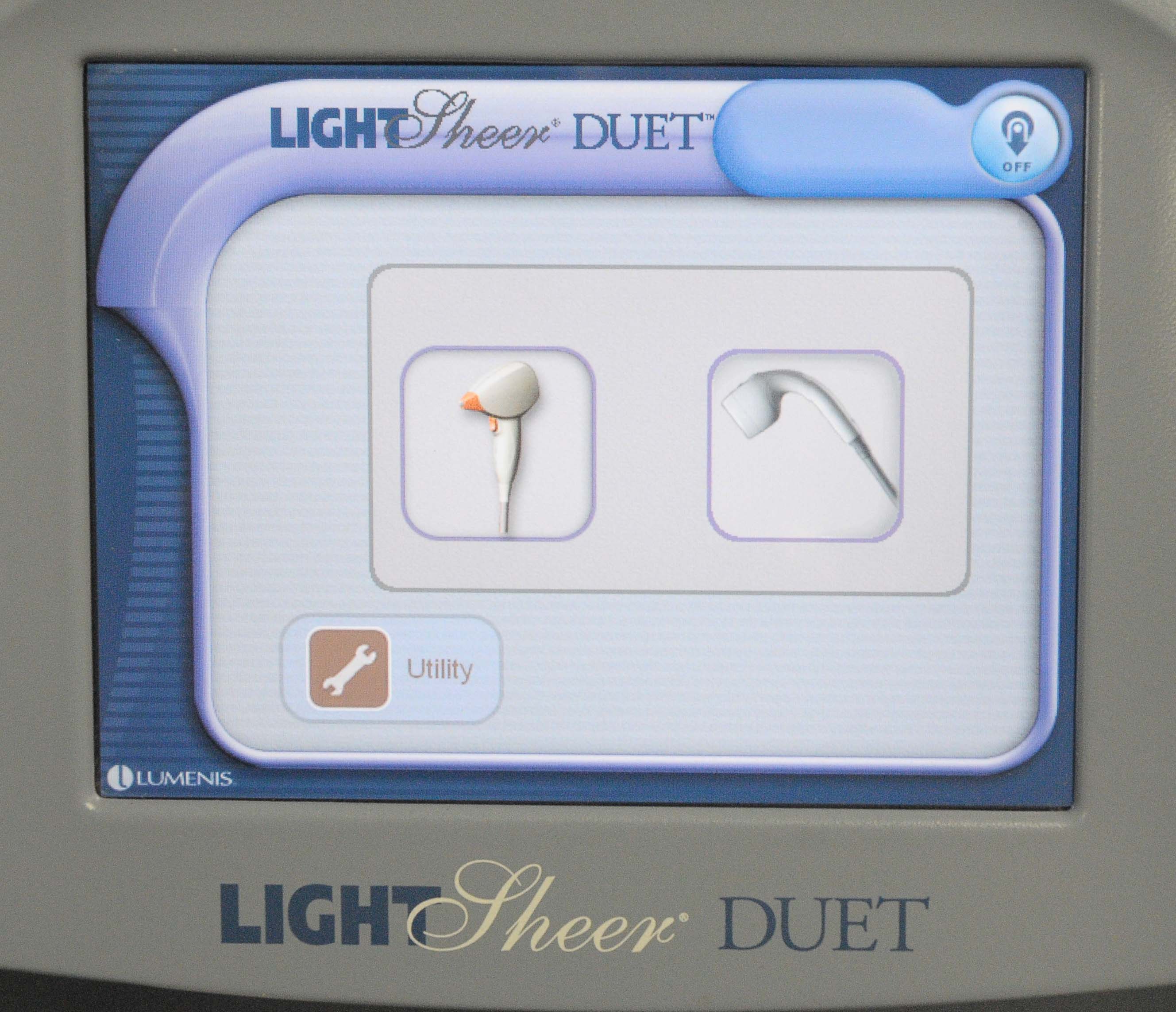 2011 Lumenis LIGHTSHEER Duet Laser 810nm w/2 Handpieces Hair Removal Light Sheer