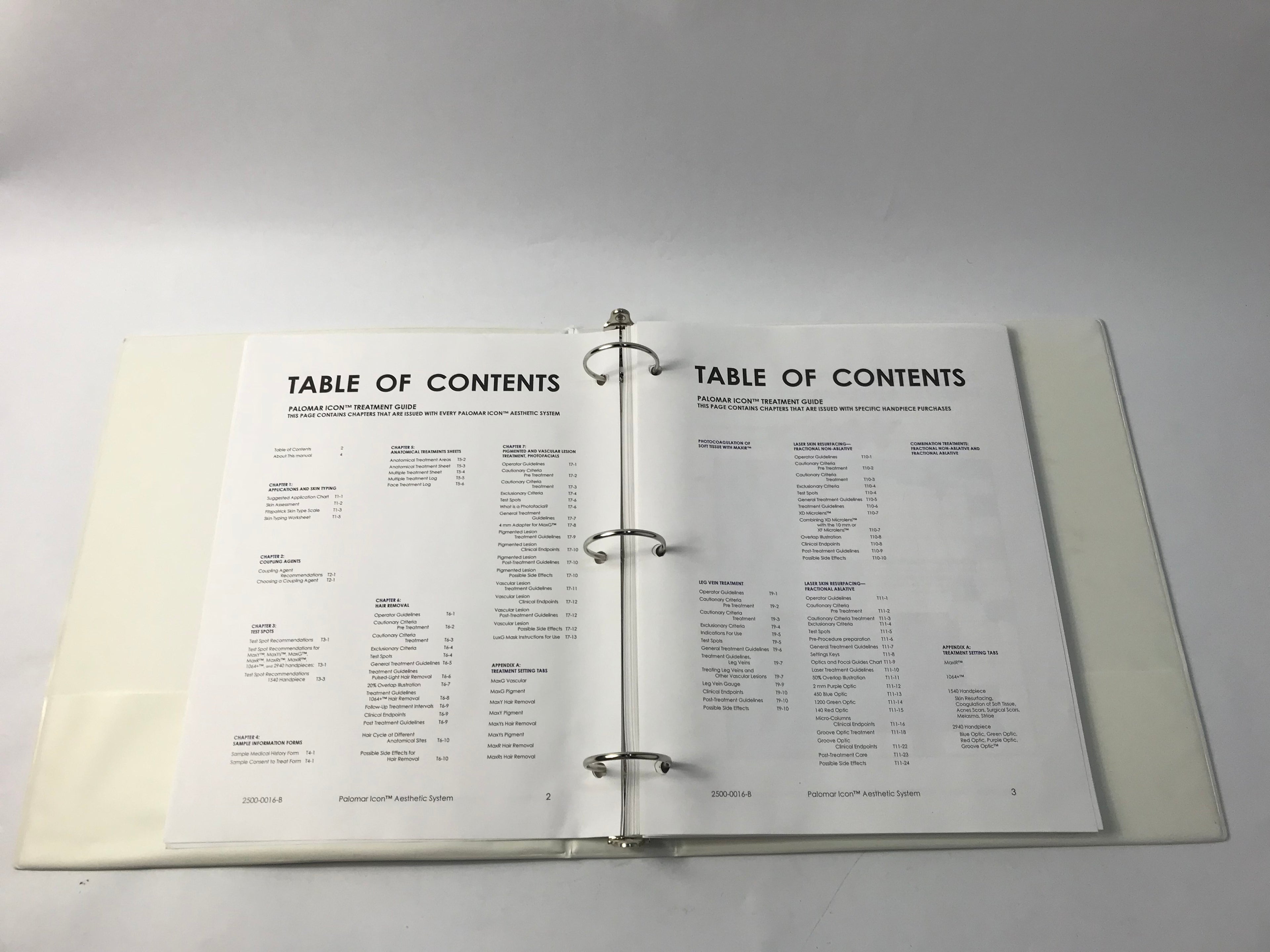 2011 Palomar Icon Laser IPL Treatment Guide Revision 2500-0014 Revision B