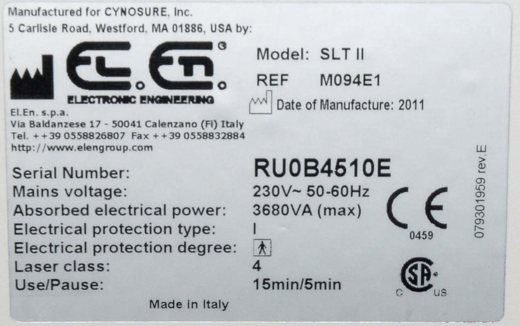 2011 Cynosure Palomar SMARTLIPO w/Cellulaze Laser SideLaze Sidelight 800 1440nm