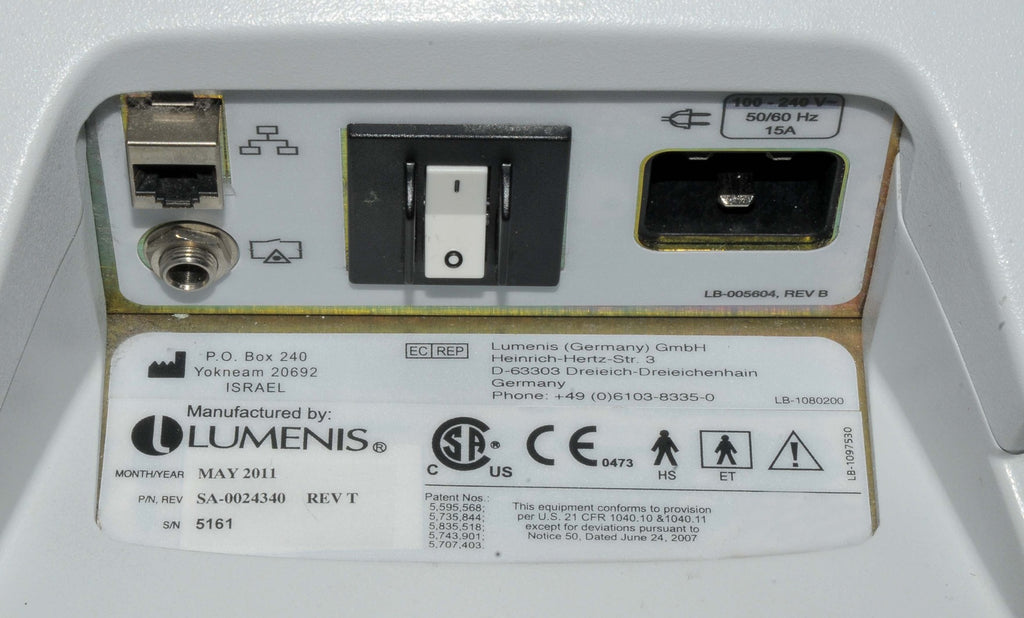 2011 Lumenis Lightsheer Duet 810nm Hair Removal Light Shear Sheer w 2 Handpieces