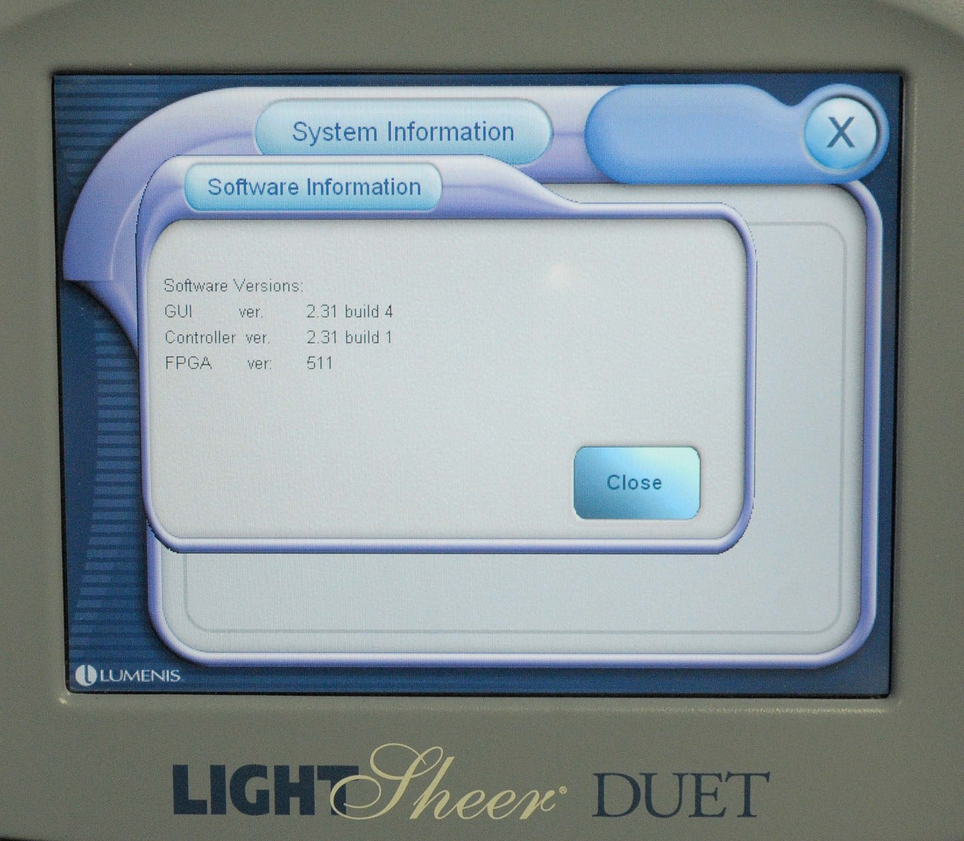 2011 Lumenis Lightsheer Duet 810nm Hair Removal Light Shear Sheer w 2 Handpieces