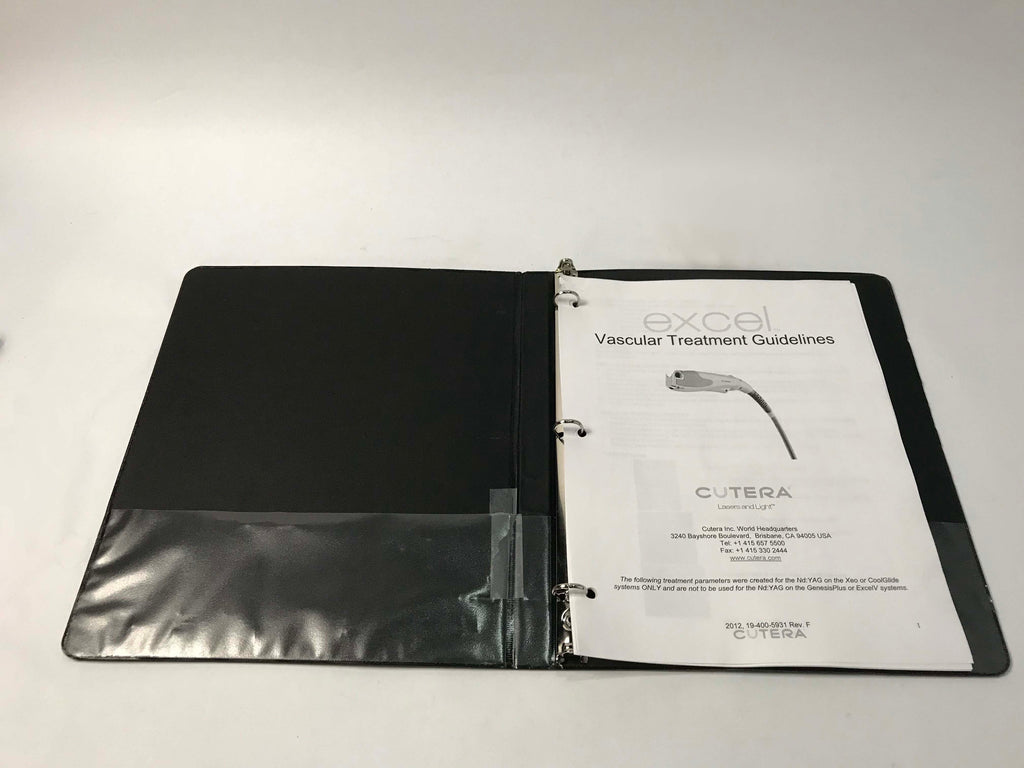 2012 Cutera XEO CG Excel Vascular Laser Treatment Guidelines Manual 19-400-5931