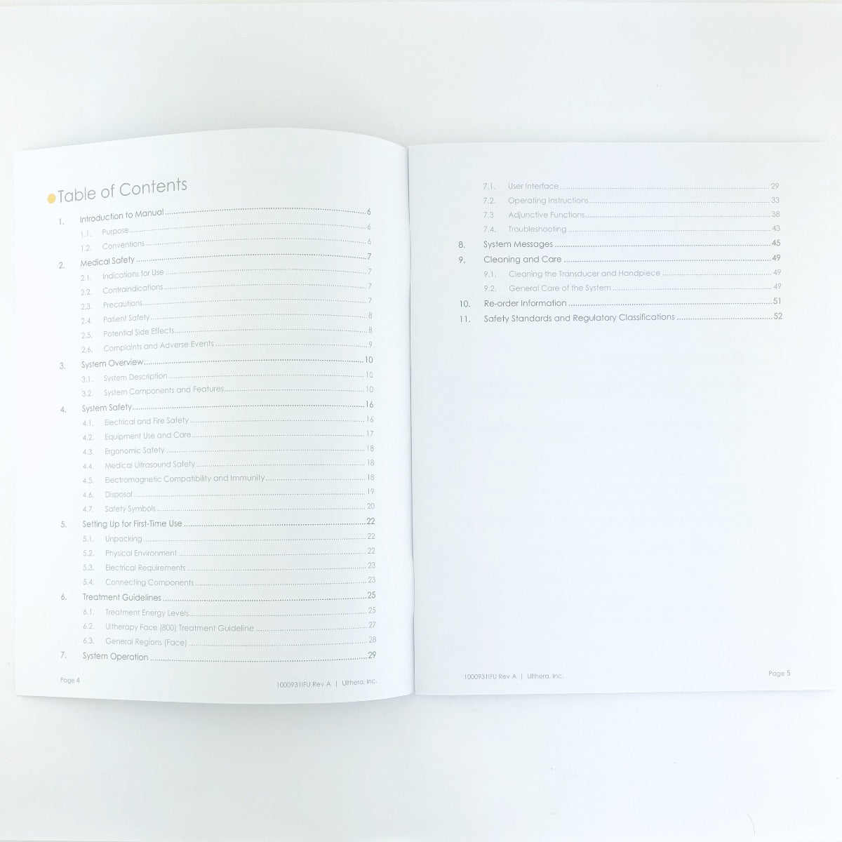 2012 Ulthera DeepSee Instructions For Use Skin Tightening System User Manual