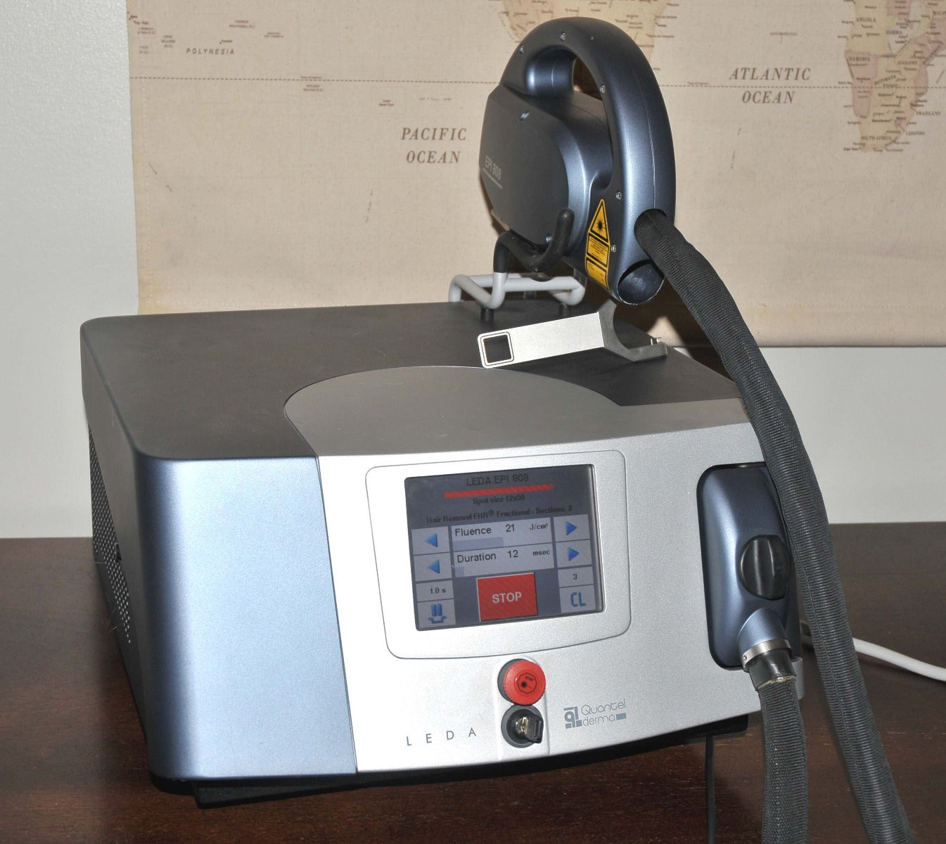 2012 Quantel Derma LEDA Table Diode Laser EPI 808 810 nm Hair Removal Fractional