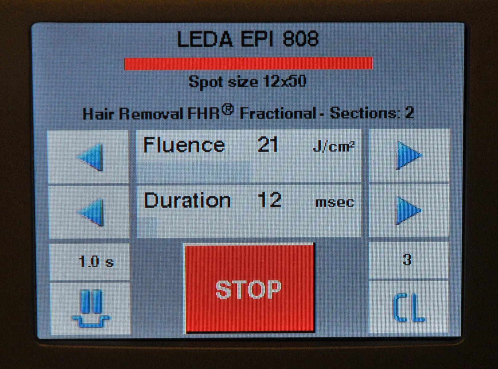 2012 Quantel Derma LEDA Table Diode Laser EPI 808 810 nm Hair Removal Fractional