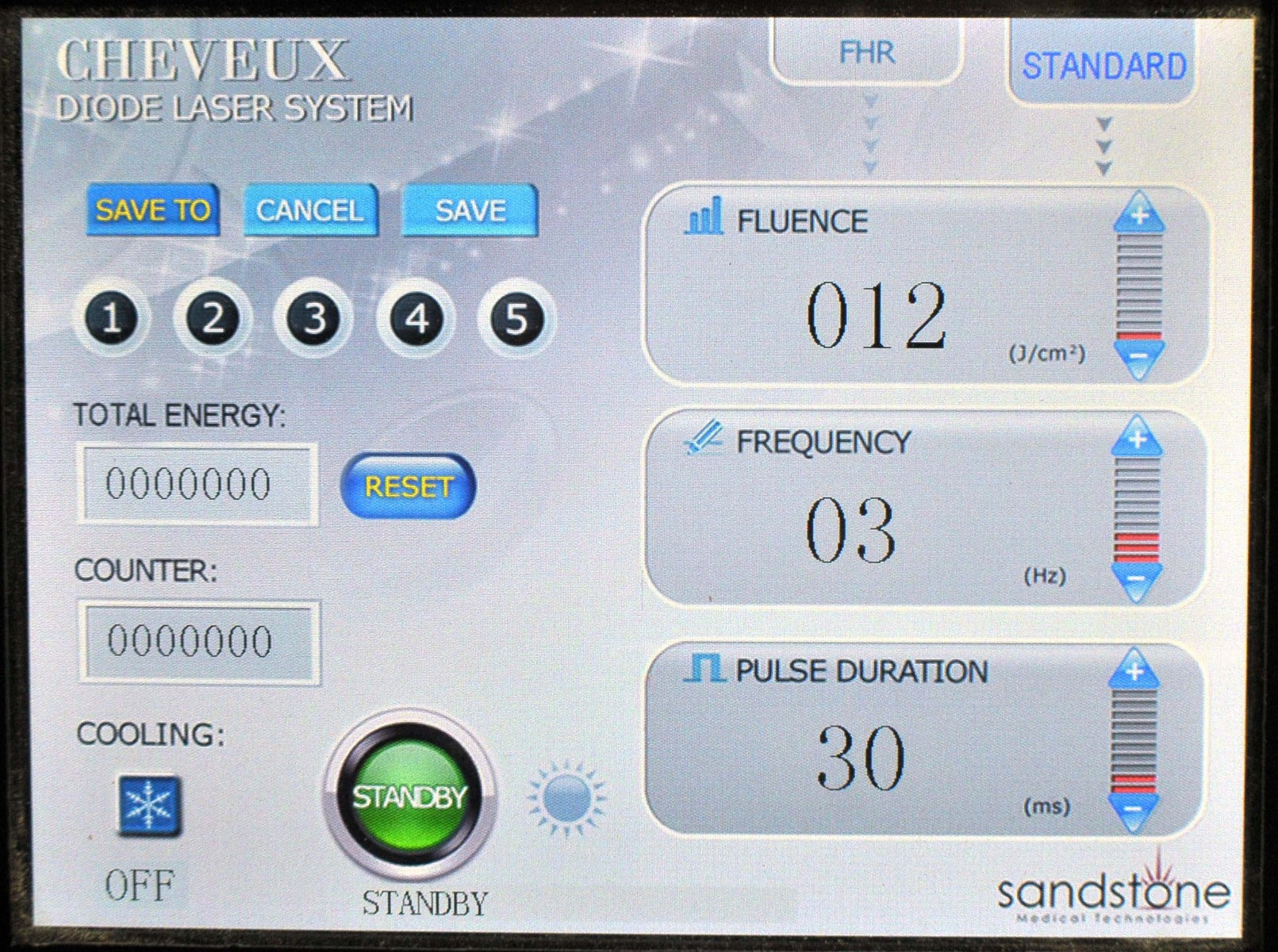 2012 Sandstone Ellman CHEVEUX 810 NM Diode Laser Hair Reduction Lesion Removal
