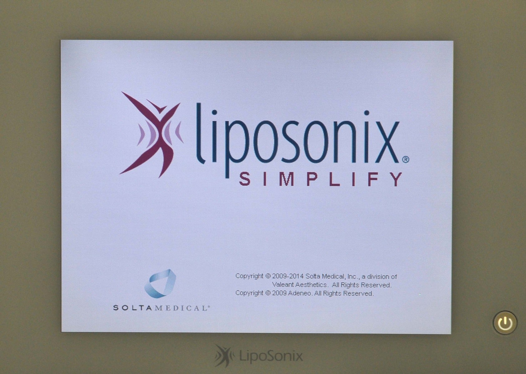 2012 SOLTA MEDICAL Liposonix Ultrasound Focused System Sonix Model 2