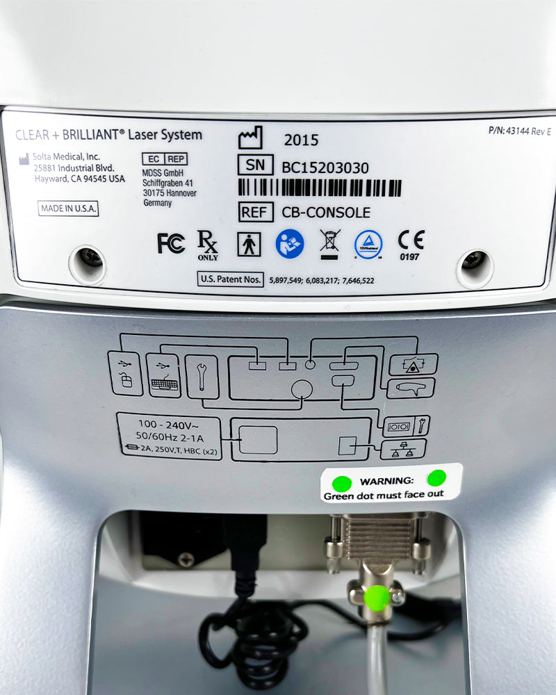 2015 Solta CLEAR & BRILLIANT 1440nm Diode Permea Fractional Laser Winkle System