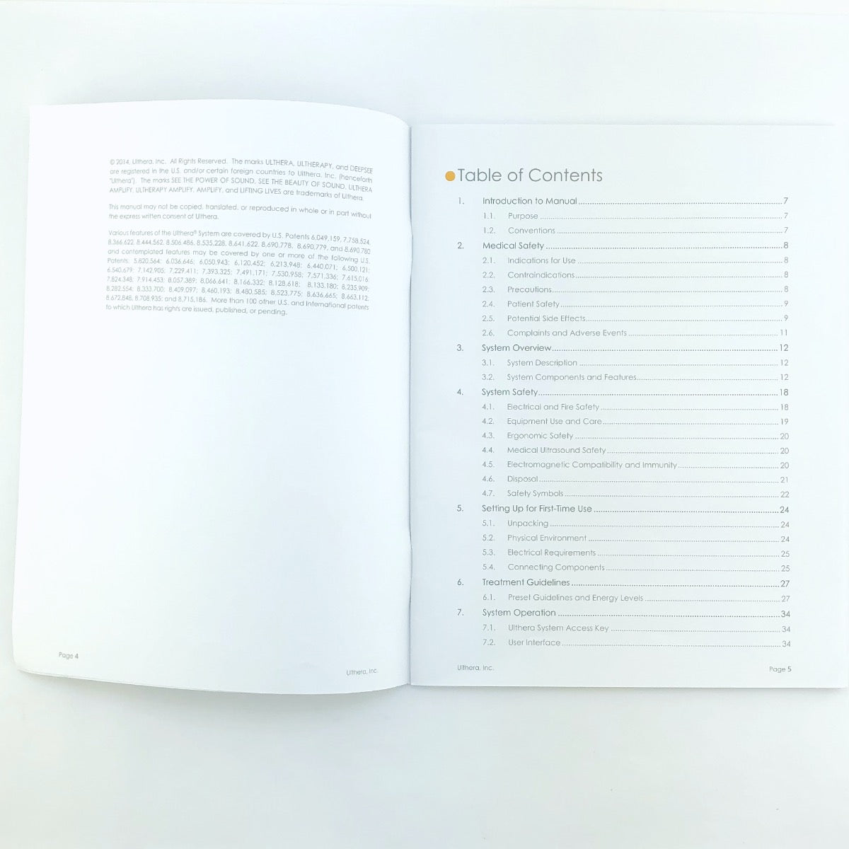 2015 Ulthera DeepSee Instructions For Use Skin Tightening System User Manual