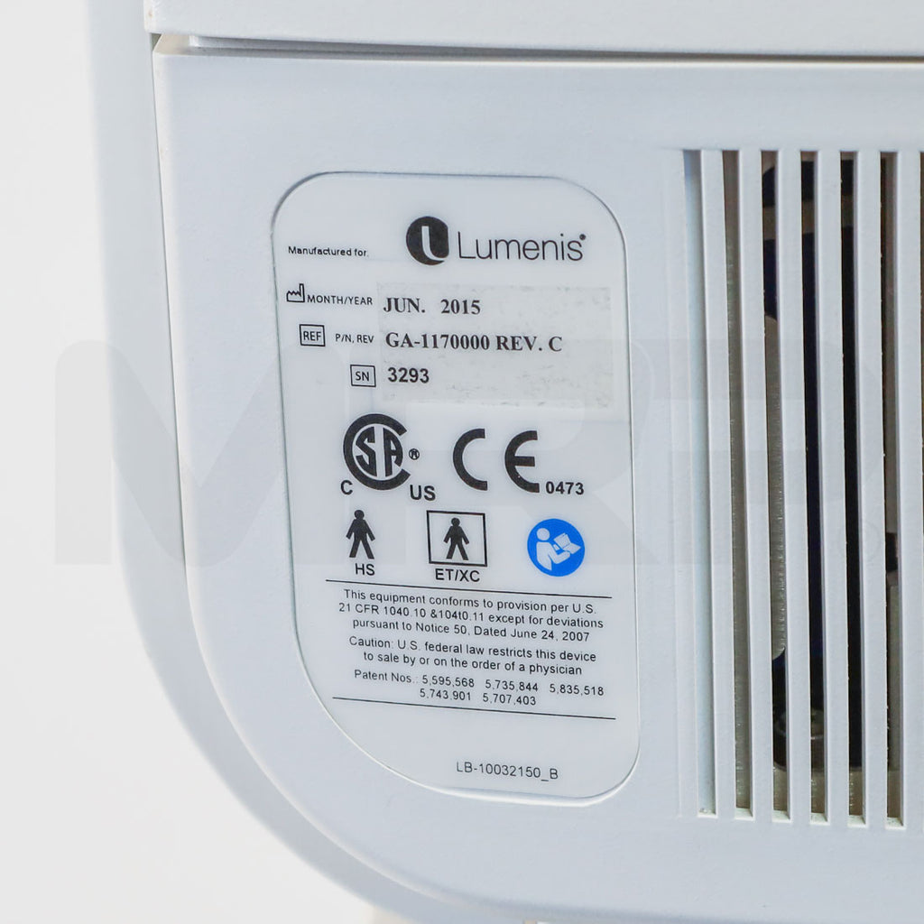 2015 Lumenis LightSheer Desire Diode System Label
