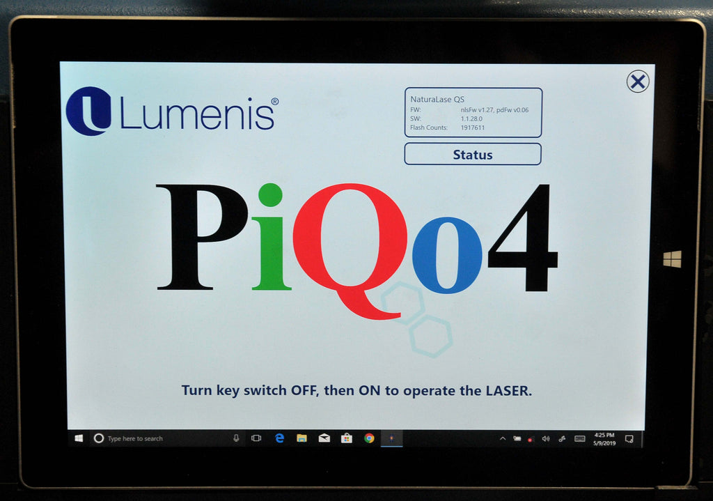 2016 Lumenis Focus Zarin NaturaLase PiQo4 Tattoo Removal Laser 1064 532 Q-Switch