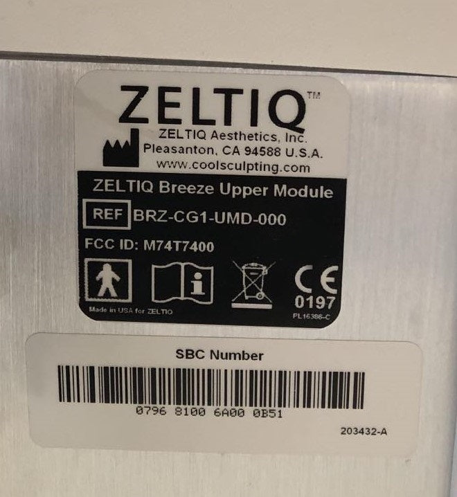 2016 Zeltiq CoolSculpting Body Contouring Sculpting Cryolipolysis Fat Reduction